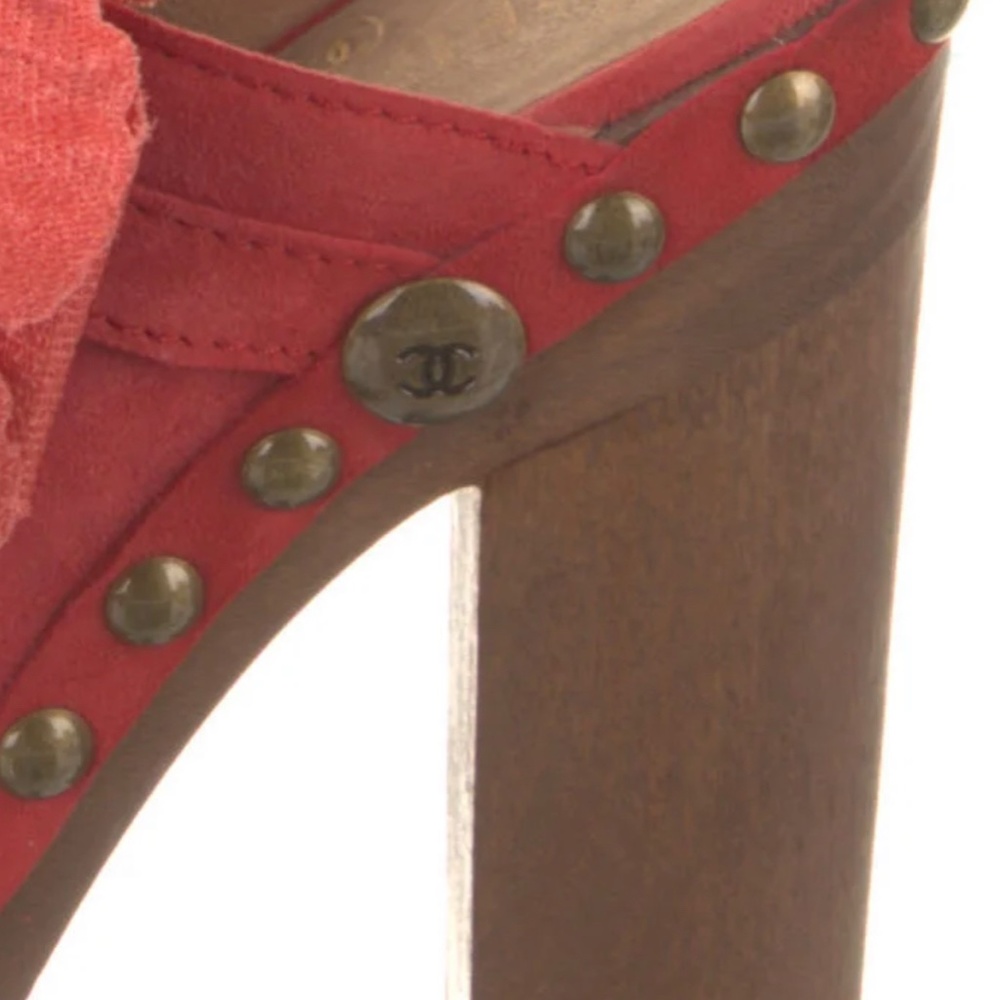 Chanel Interlocking logo suede mules - Picture 5 of 5